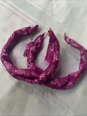 Purple Fabric-Wrapped Hoop Headbands for Women